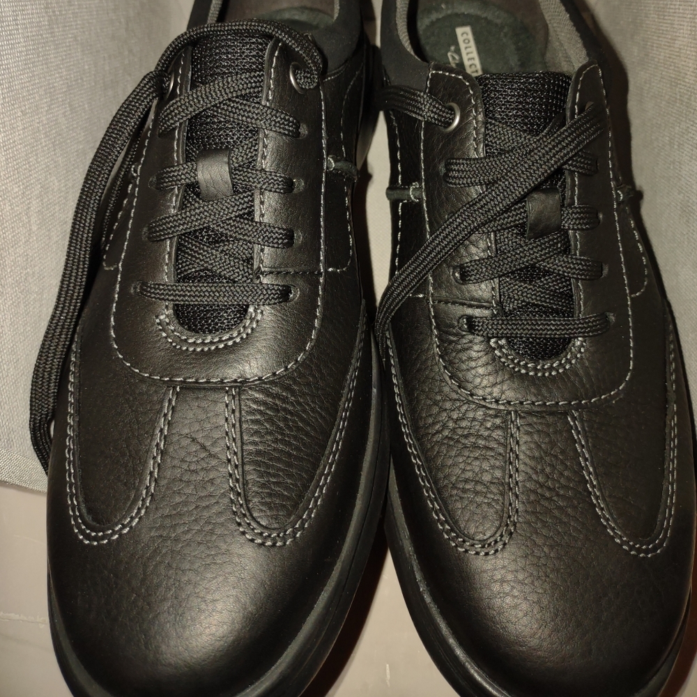 Cortell Black Leather mens shoe 10.5